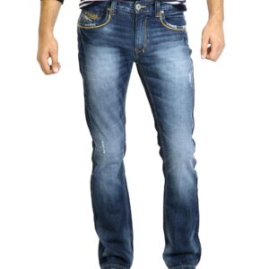 Spykar Men Washed Blue Jeans