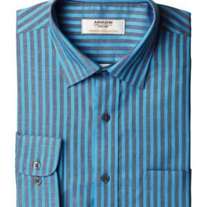 Arrow Men Blue Striped Shirt
