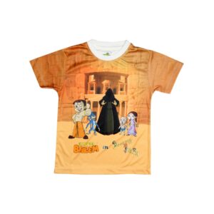 Chhota Bheem Kids Boy Men Journey to Petra Orange Tshirt