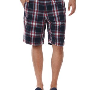 Myntra Men Navy Blue Check Shorts