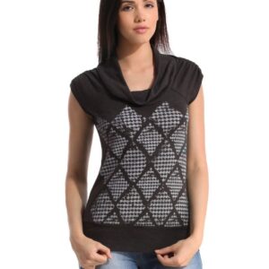 Tonga Women Printed Grey Top