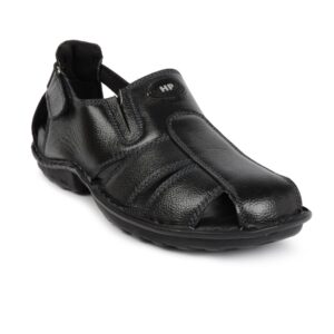 Hush Puppies Men Slip on Black Casual Sandals