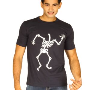 Myntra Men's Creative Designs Navy Blue T-shirt