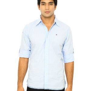 Wrangler Men Mark Rodeo Riveted Blue Shirts