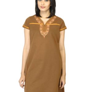 Mother Earth Women Brown Kurta