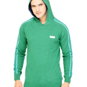 ADIDAS Men Solid Green Sweaters
