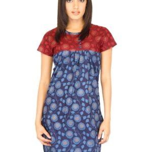 Vishudh Women Navy Blue Kurta