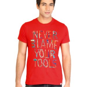 Levis Men Printed Red Tshirt