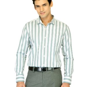 John Miller Men Stripes White Shirts