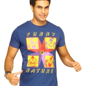Mr.Men Men's Funny Nature Blue T-shirt