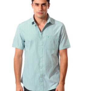John Players Men Bright Striped Shirt