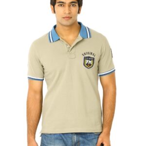 Flying Machine Men Grey Polo Tshirts