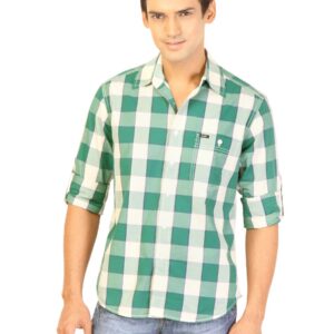 Lee Men Check Green Shirts