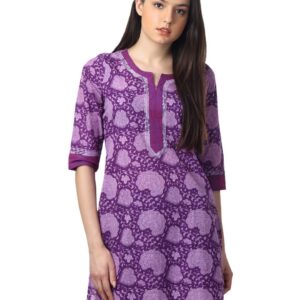 Mother Earth Women Purple Kurta