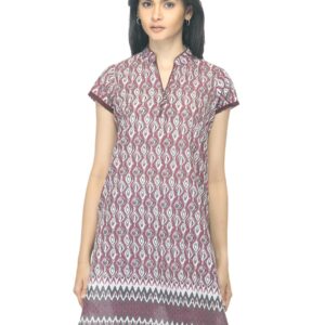 Vishudh Women Printed Purple Kurta