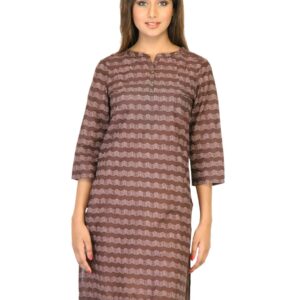 W Women Printed Brown Kurtas