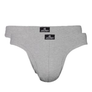 Jockey MC Mens Grey Melange Pack of two Briefs 8003