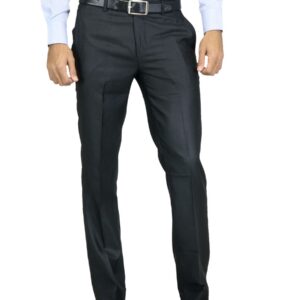Genesis Men Solid Black Trouser