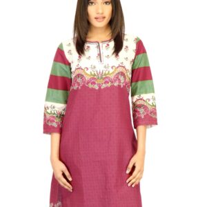 BIBA Women Printed Red Kurta