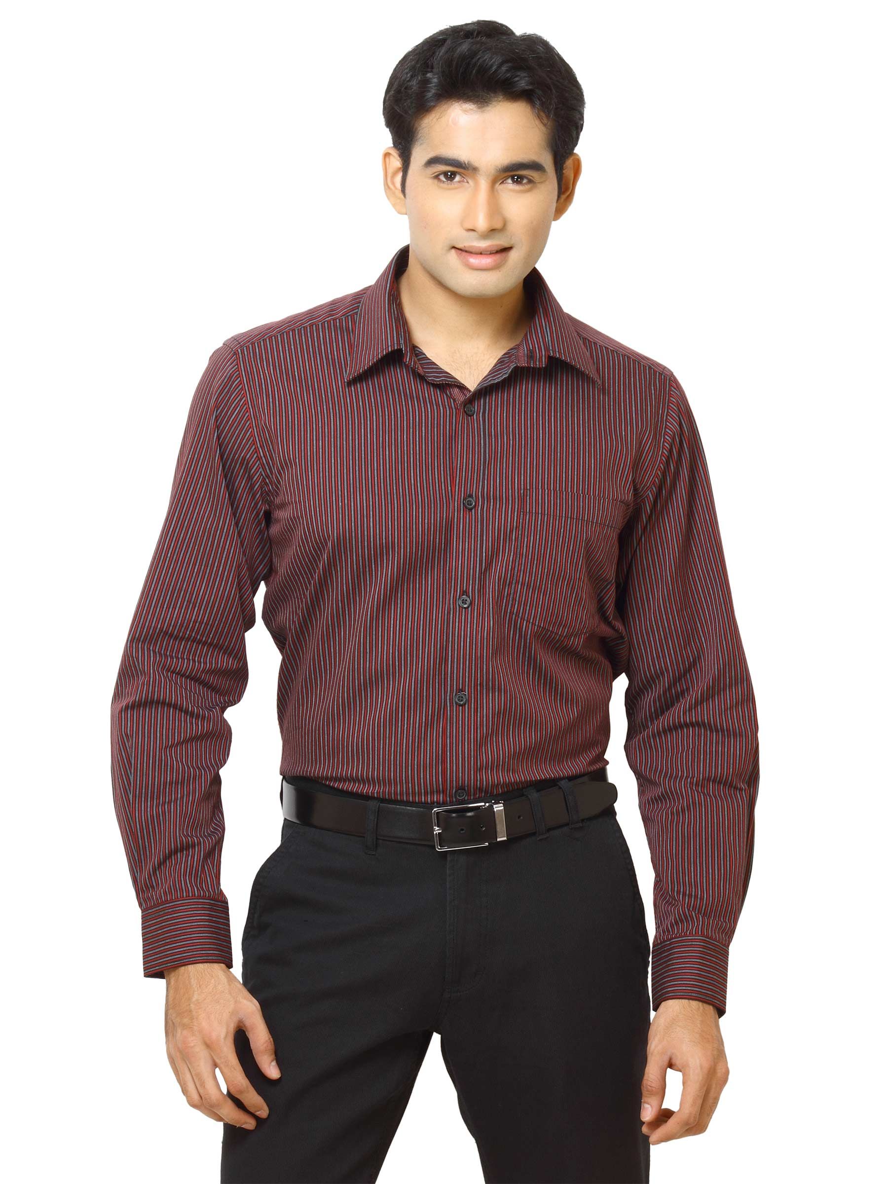 Indigo Nation Men Bling Red Shirts