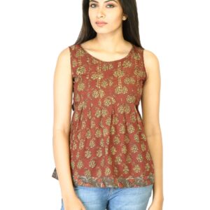 Mother Earth Women Brown Printed Top