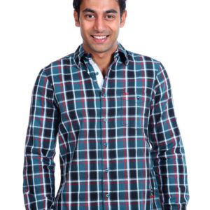 Lee Men Check Mason Blue Shirt