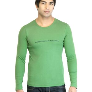 United Colors of Benetton Men Green T-shirt
