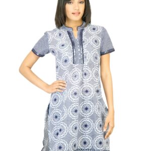 BIBA Women Printed White Kurta