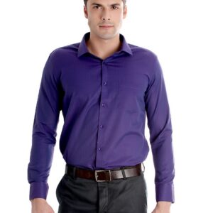 John Miller Men Purple Shirt