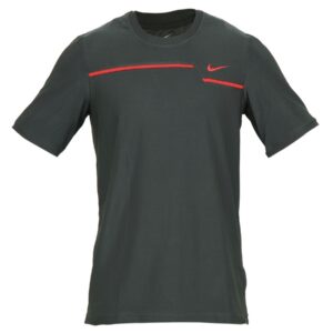 Nike Men Solid Grey T-shirt