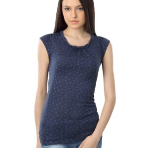 Wrangler Women Navy Blue T-shirt