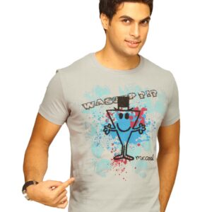 Mr.Men Men's Wassup Grey T-shirt