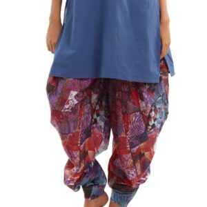 Shree Women Red & Blue Jodhpuri Salwar