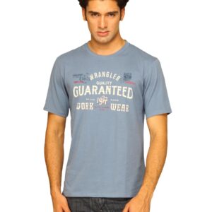 Wrangler Men's Quality Gurtd Blue T-shirt