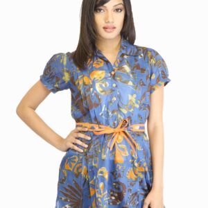 Diva Women Blue Printed Kurta