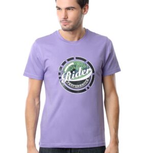 Myntra Men Lavender Printed T-shirt