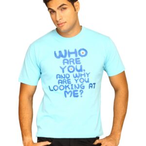 Tantra Men's Who Are You Blue T-shirt