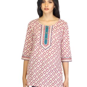Aurelia Women Printed Red Kurti