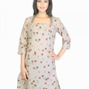 W Women Grey Printed Kurta
