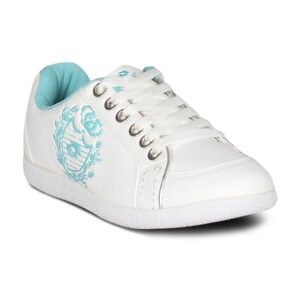 Lotto Women Leisure White Blue Shoe
