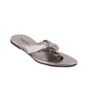 Carlton London Women Casual Silver Flats