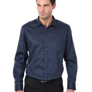 Scullers Men Navy Blue Shirt