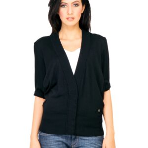 United Colors of Benetton Women Solid Black Sweaters