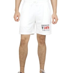 Manchester United Men White Shorts