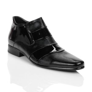 Homme Men Black Semi Formal Shoes