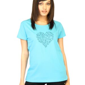 Tantra Women Blue Printed T-shirt