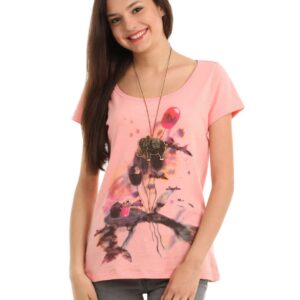 Allen Solly Woman Printed Peach Top