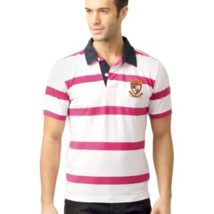 U.S. Polo Assn. Men Stripes White  Polo Tshirt