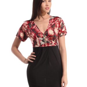 Tonga Women Printed Black Dress