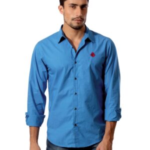 Spykar Men Passion Blue Shirt